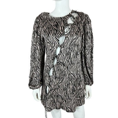 For Love And Lemons Bold Black Rosita Mini Dress Size M