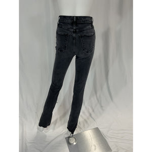 Favorite Daughter 'Valentina' Black Super High Rise Tower Denim Jean Size 26