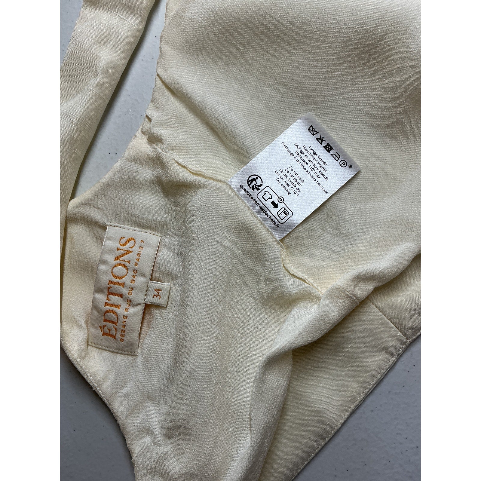 S�zane 'Claire' White Blouse Size 34