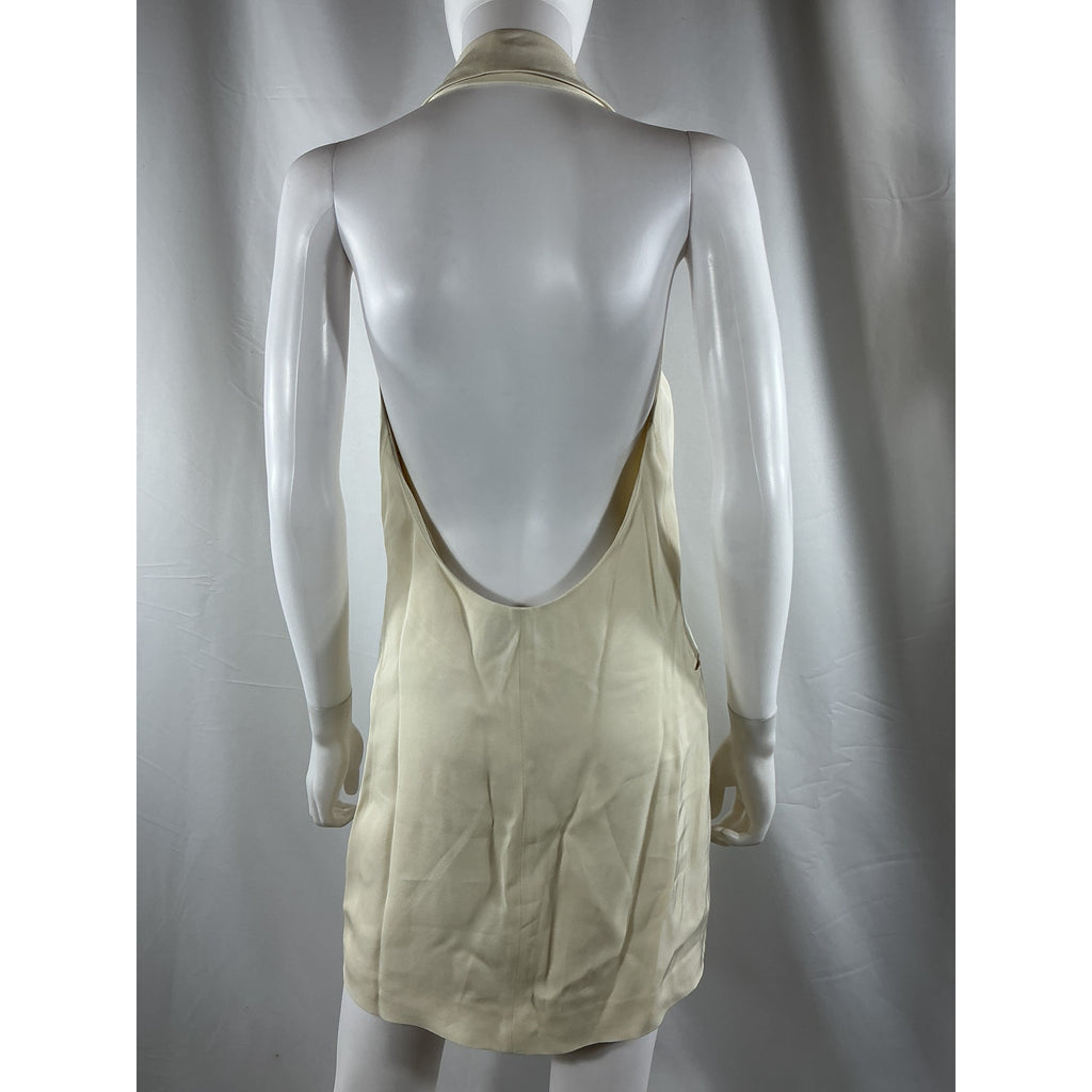 St. Agni 'Helm' White Viscose Vest Size XS