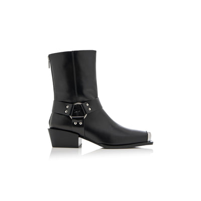 Aeyde Ring Detailed Black Wayne Boots Size IT 39 / US 8