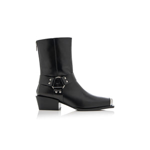 Aeyde Ring Detailed Black Wayne Boots Size IT 39 / US 8
