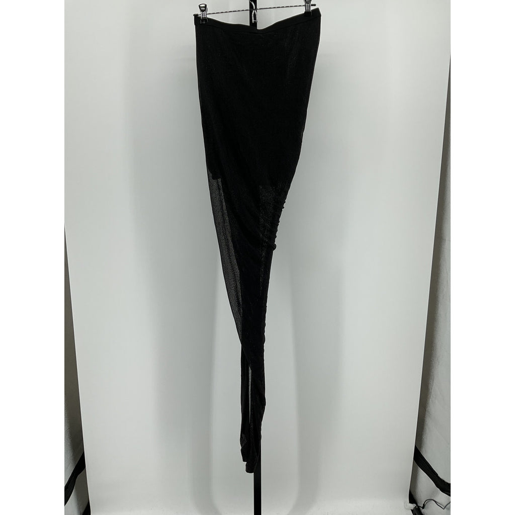 Rick Owens Long 'Vered' Black Viscose Skirt Size 44 - NWT