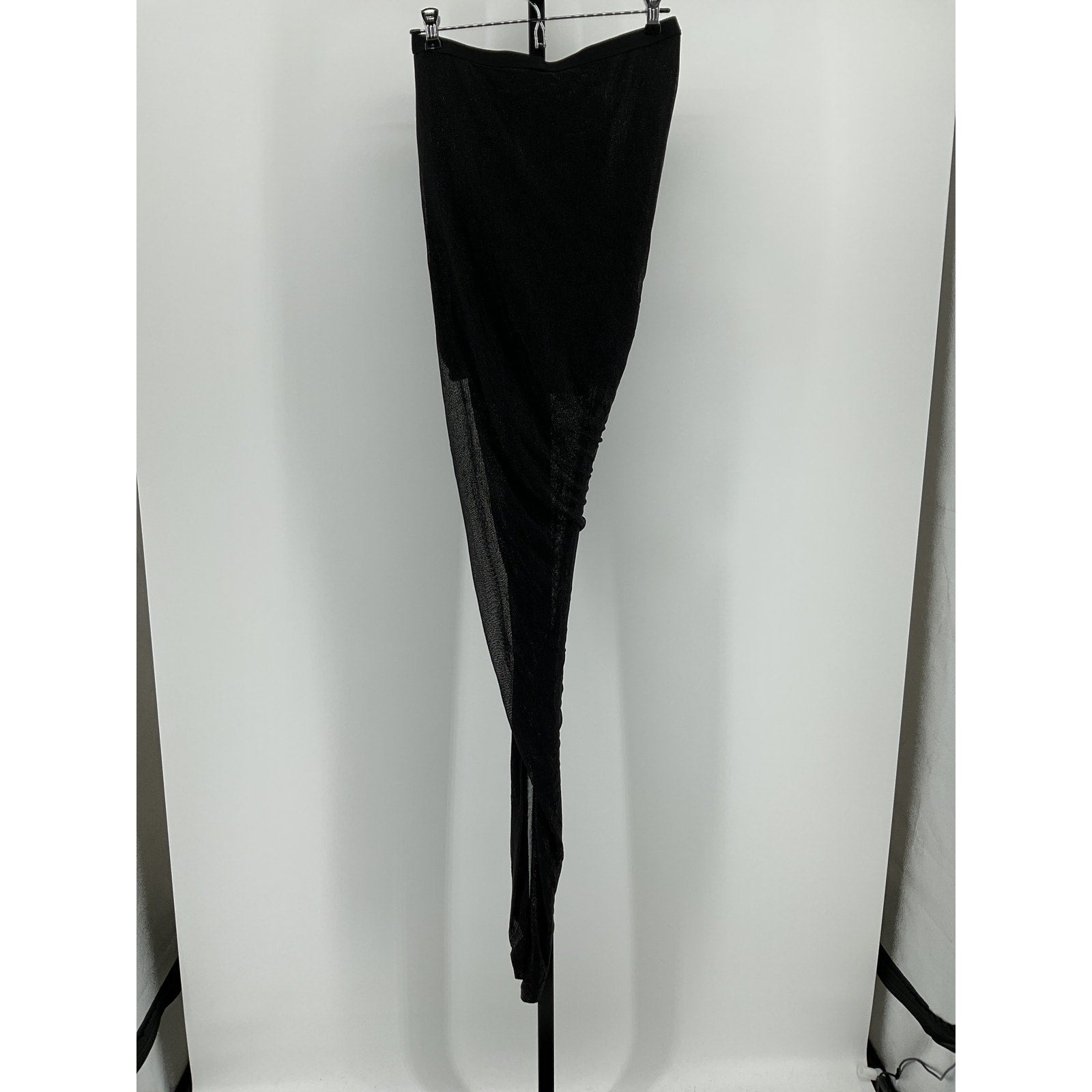Rick Owens Long 'Vered' Black Viscose Skirt Size 44 - NWT