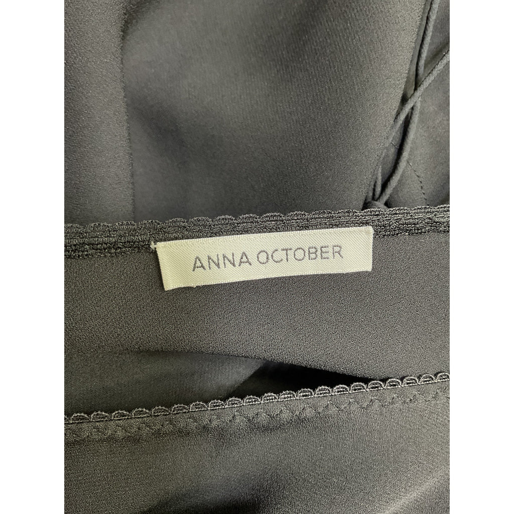 Anna October 'Alexa' Black Acetate Maxi Dress Size XS