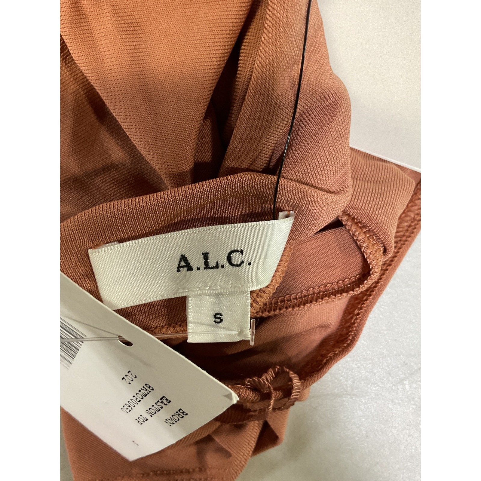 A.L.C. 'Easton' Brown Sleeveless Mockneck Crop Top Size S - NWT