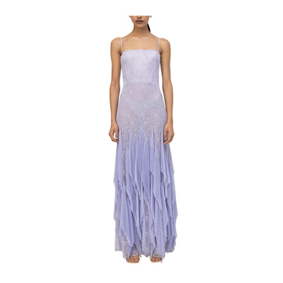 Simkhai Pleated Blue Haze Gertrude Gown Size 4 NWT