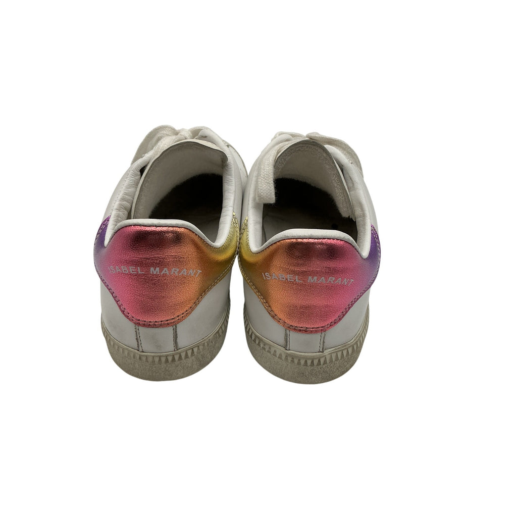 Isabel Marant 'Bryce' White Leather Sneakers Size 10