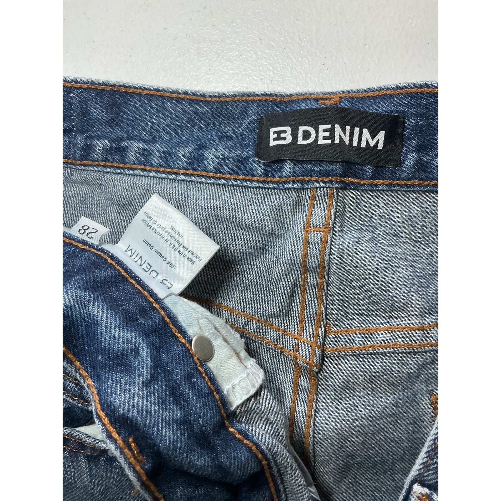 Eb Denim Low Rise 'Baggy' Blue Cotton Jean Size 28