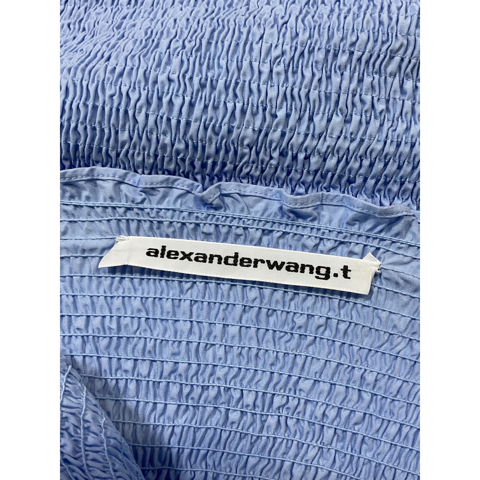 Alexander Wang 'Tank' Blue Poplin Mini Dress Size M