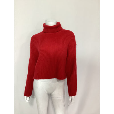 Line & Dot 'Scarlet' Red Turtleneck Sweater Size S