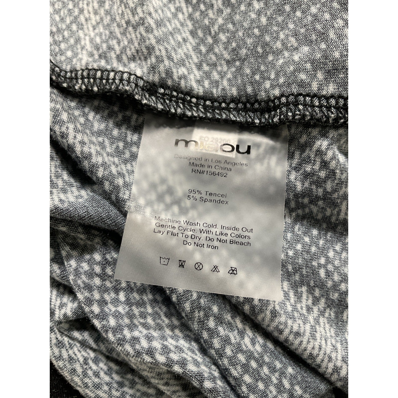 Miaou 'Victoire' Black Crew Neck Top Size XS