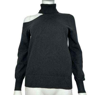 L'Agence Sleek Black Easton Pullover Size S