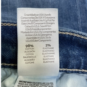 Mother Distressed Blue Tomcat Ankle Fray Denim Jeans Size 23