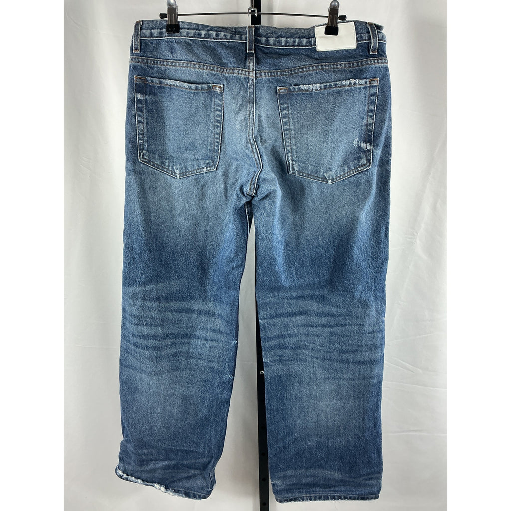 Eb Denim Low Rise 'Baggy' Blue Cotton Jean Size 28