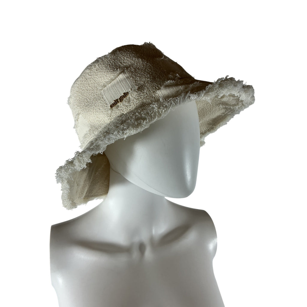 Cult Gaia 'Maddie' Beige Cotton Hat Size OS