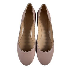 Chloé 'Lauren' Pink Leather Ballet Flats Size 8