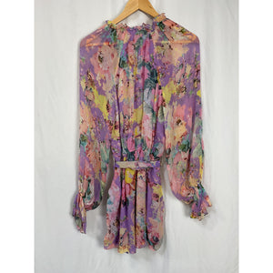 Hemant And Nandita 'Teien' Purple Viscose Romper Size XS