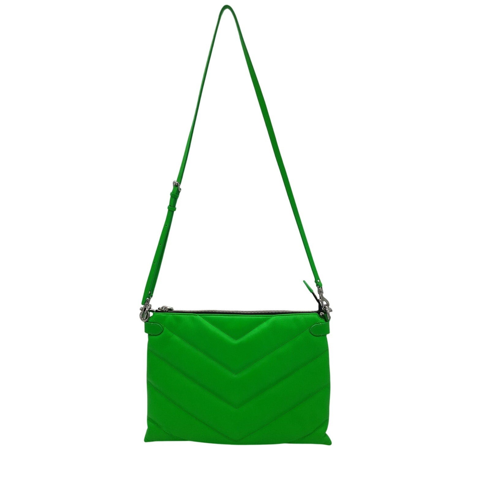 Rebecca Minkoff 'Edie' Green Leather Maxi Crossbody Bag