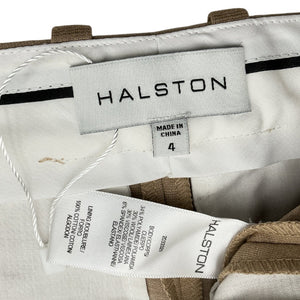 Halston Wide-Leg Tan Andy Pants Size 4