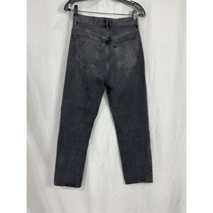 Agolde '90'S' Black Cotton Mid Rise Loose Denim Jean Size 24