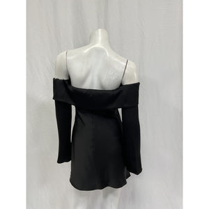 Reformation 'Maves' Black Acetate Dress Size XS