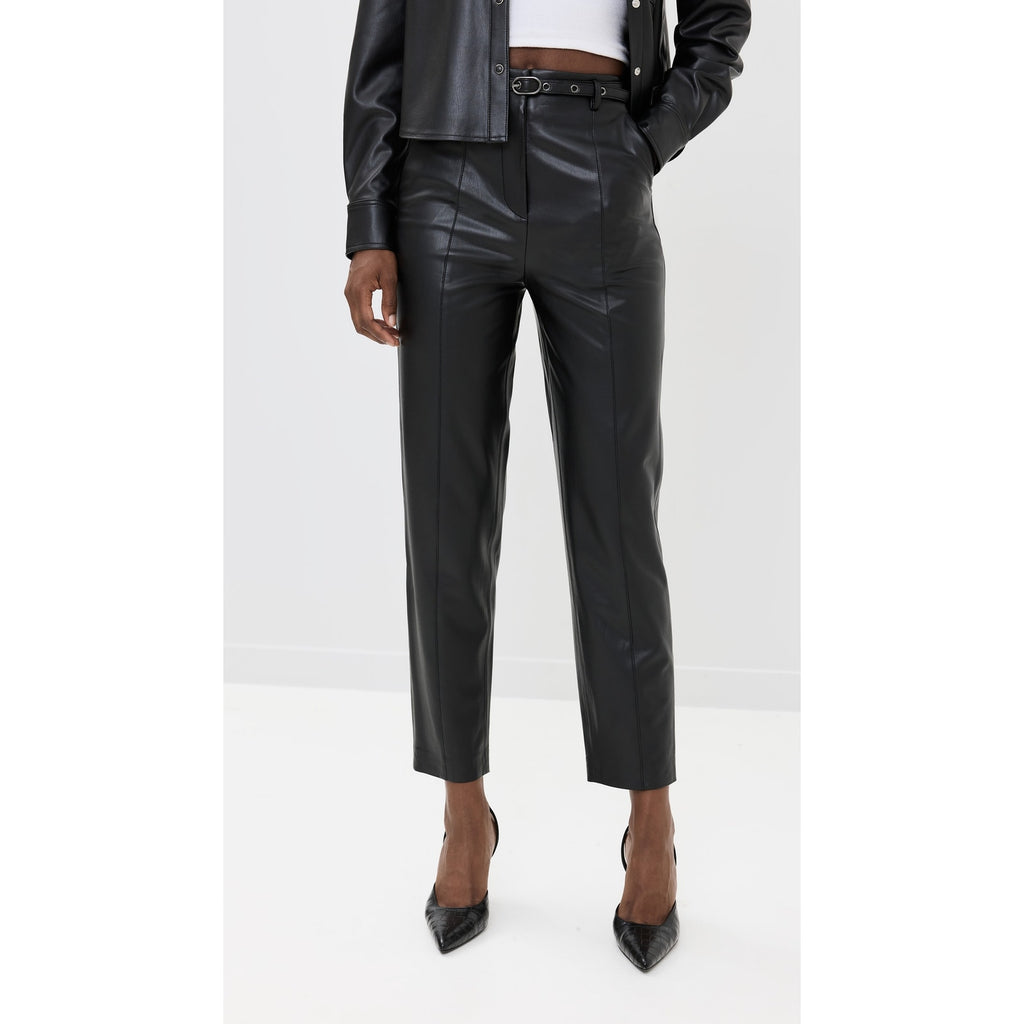 Veronica Beard 'Analise' Black Faux Leather Pants Size 6