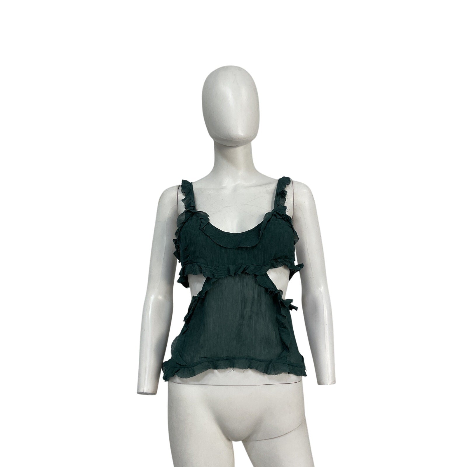 Acne Studios Green Viscose Strap Top Size 40 - NWT