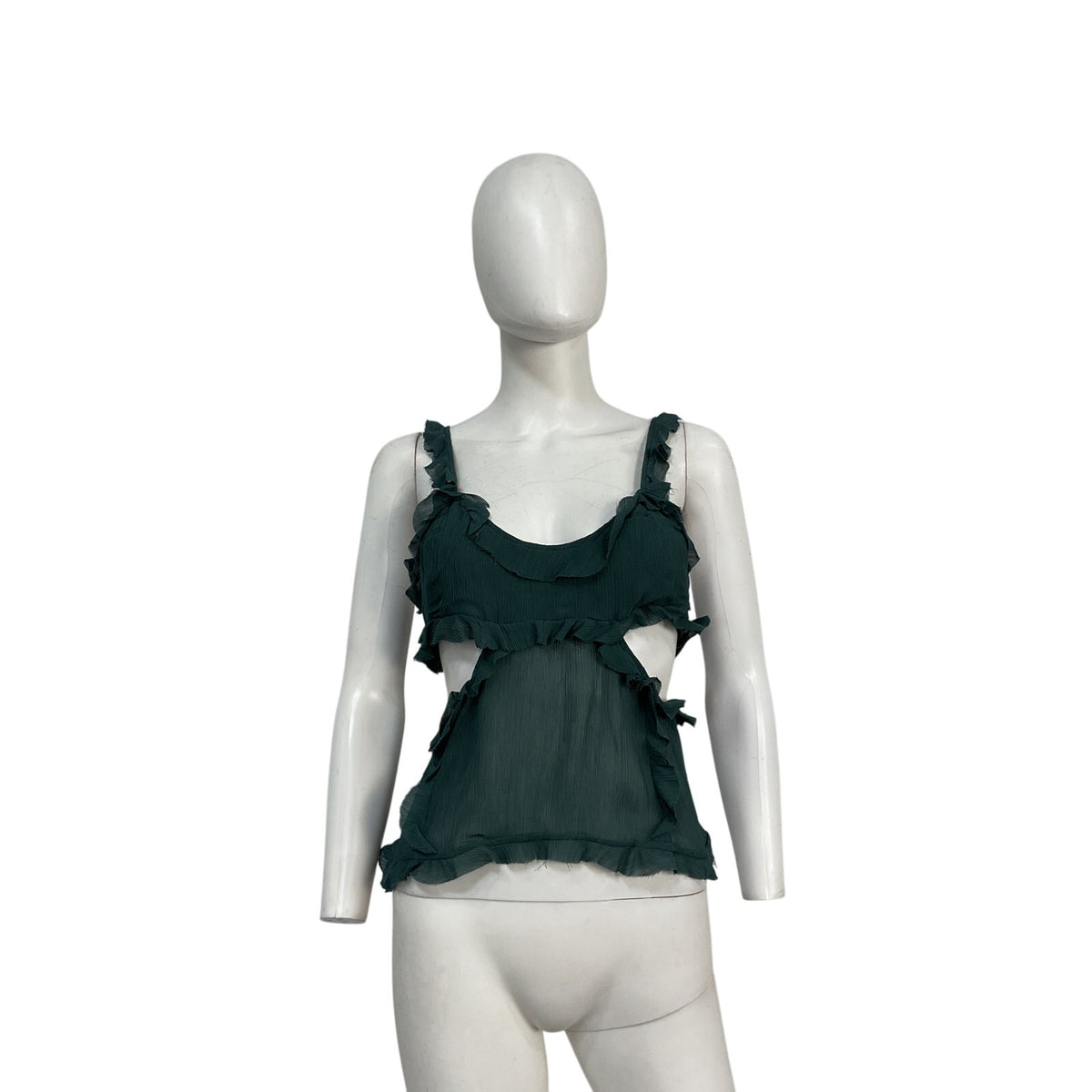 Acne Studios Green Viscose Strap Top Size 40 - NWT