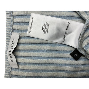 John Elliott Ribbed Sky Piper Cardigan Size 0