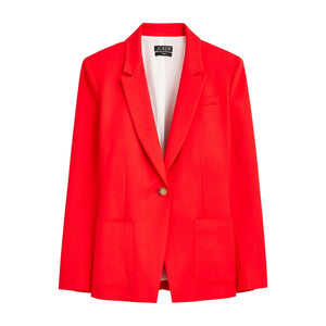 J.Crew Drapey Vintage Red Helena Blazer Size 24 NWT