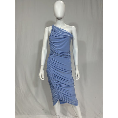 Norma Kamali 'Diana' Blue Gown Size XS