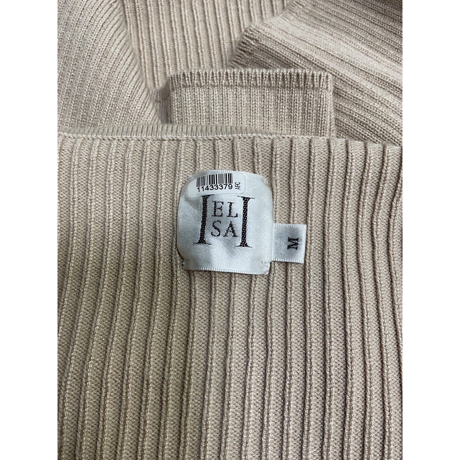 Helsa 'Halden' Beige Viscose Square Neck Tank Size M