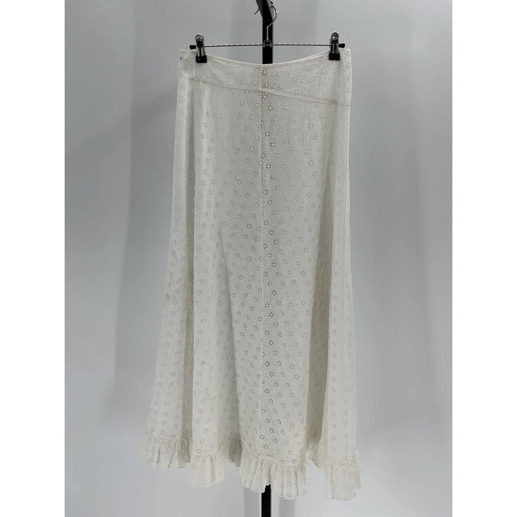 D�en 'Rieti' White Skirt Size M