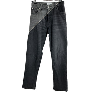Eb Denim Asymmetric Black Gemini Denim Jeans Size 24