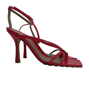 Bottega Veneta Elegant Red Stretch Leather Sandal Size 36.5 EU / 6.5 US