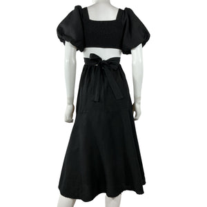 Astr The Label Puff Sleeve Black Angeles Dress Size XS