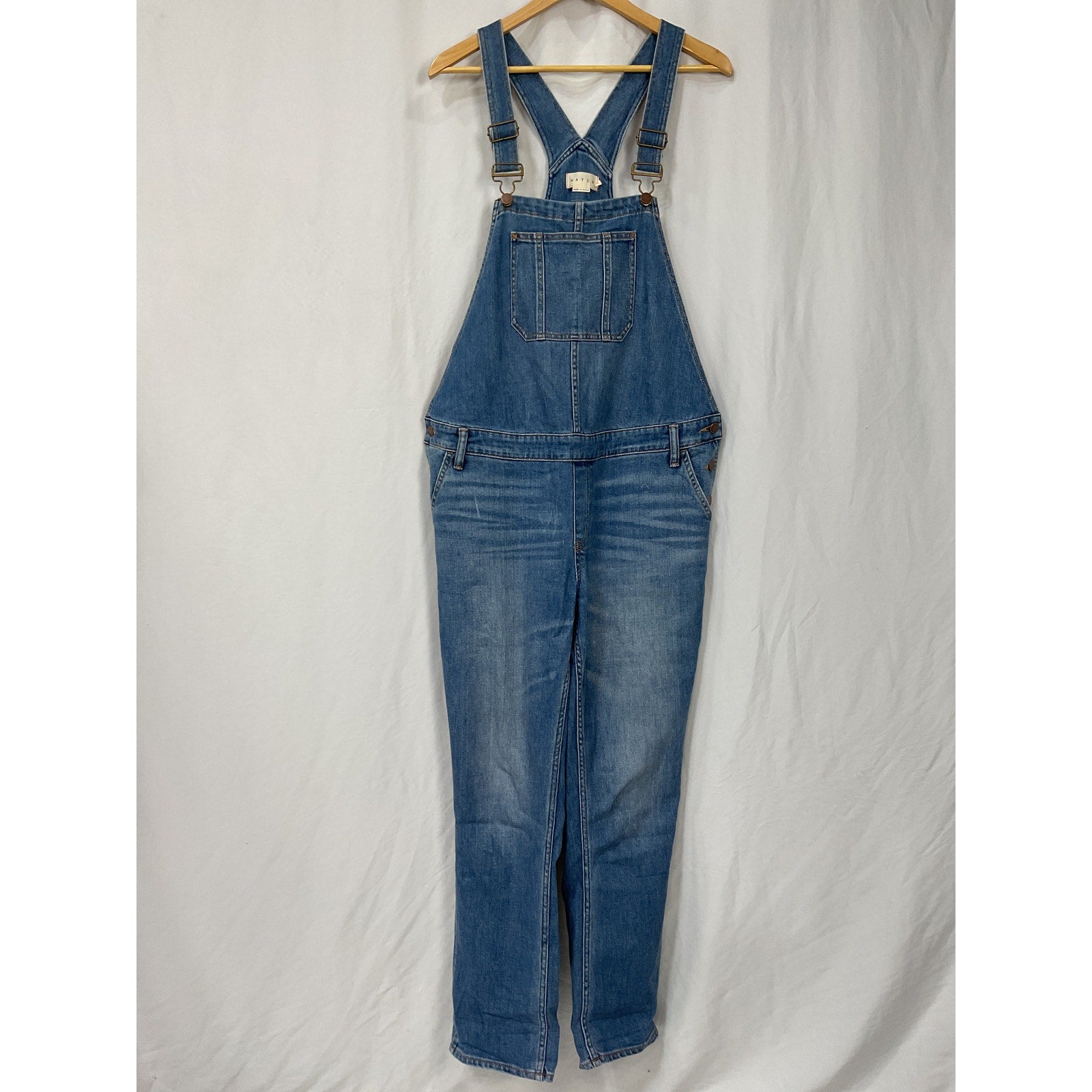 Hatch 'The Denim' Blue Cotton Maternity Overall Size L