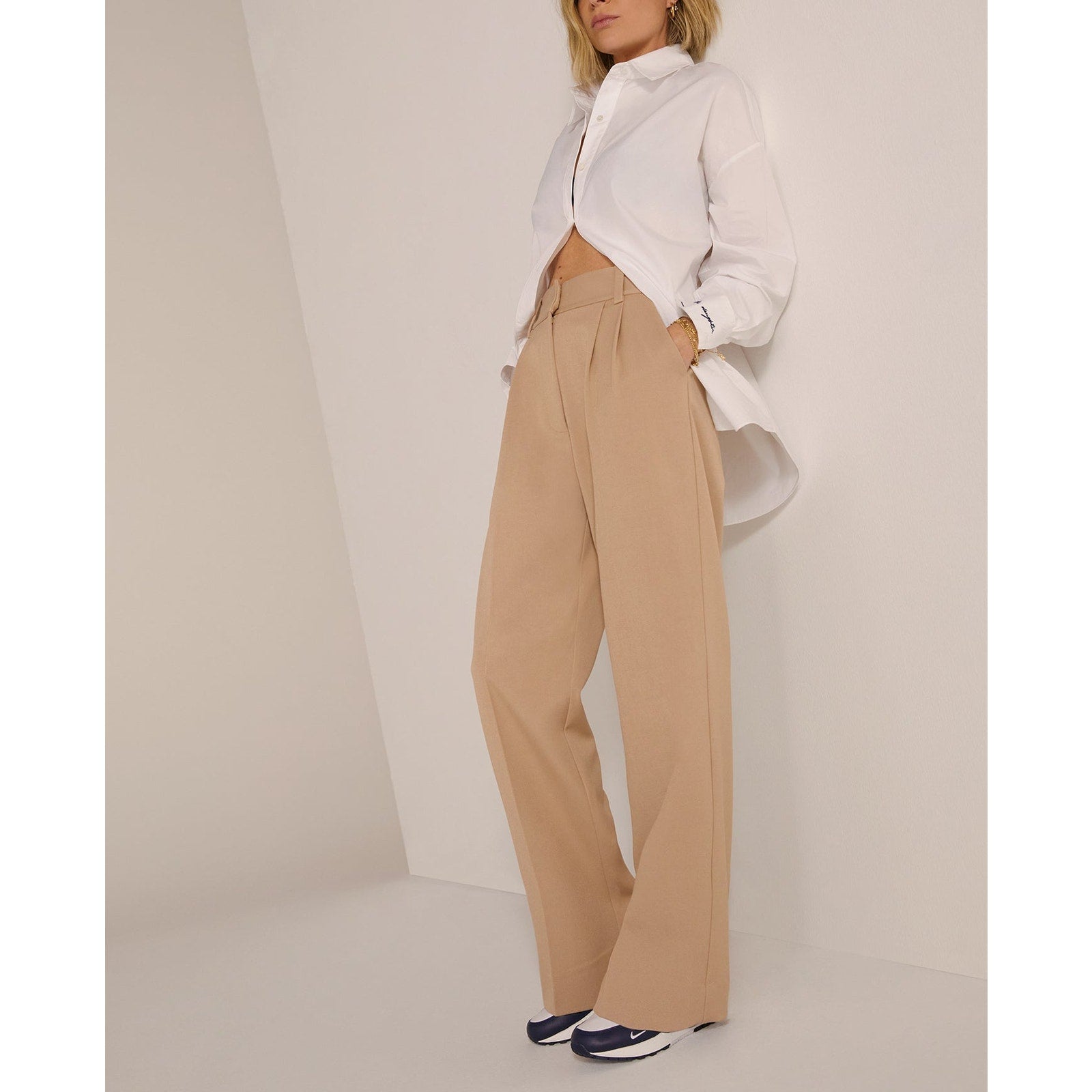 Favorite Daughter 'The Shortie' Beige Polyester  Favorite Pant Size 2