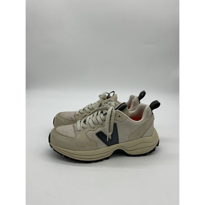 Veja 'Venturi' White Suede And Leather-Trimmed Alveomesh Sneakers Size 7