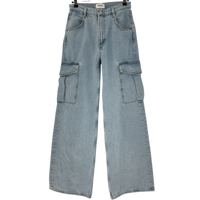 Agolde Relaxed Blue Minka Cargo Denim Jeans Size 25