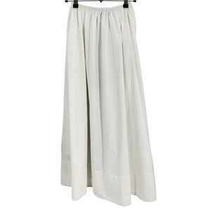 Helsa Crisp White Poplin Midi Skirt Size XS