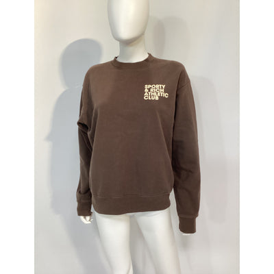 Sporty & Rich 'Exercise Often' Black Crewneck Sweatshirt Size S