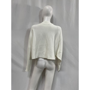 Line & Dot 'Brielle' White Viscose Sweater Size M