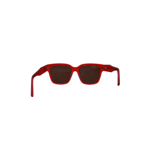 Balenciaga Flat 55Mm Red Square Sunglasses Size OS