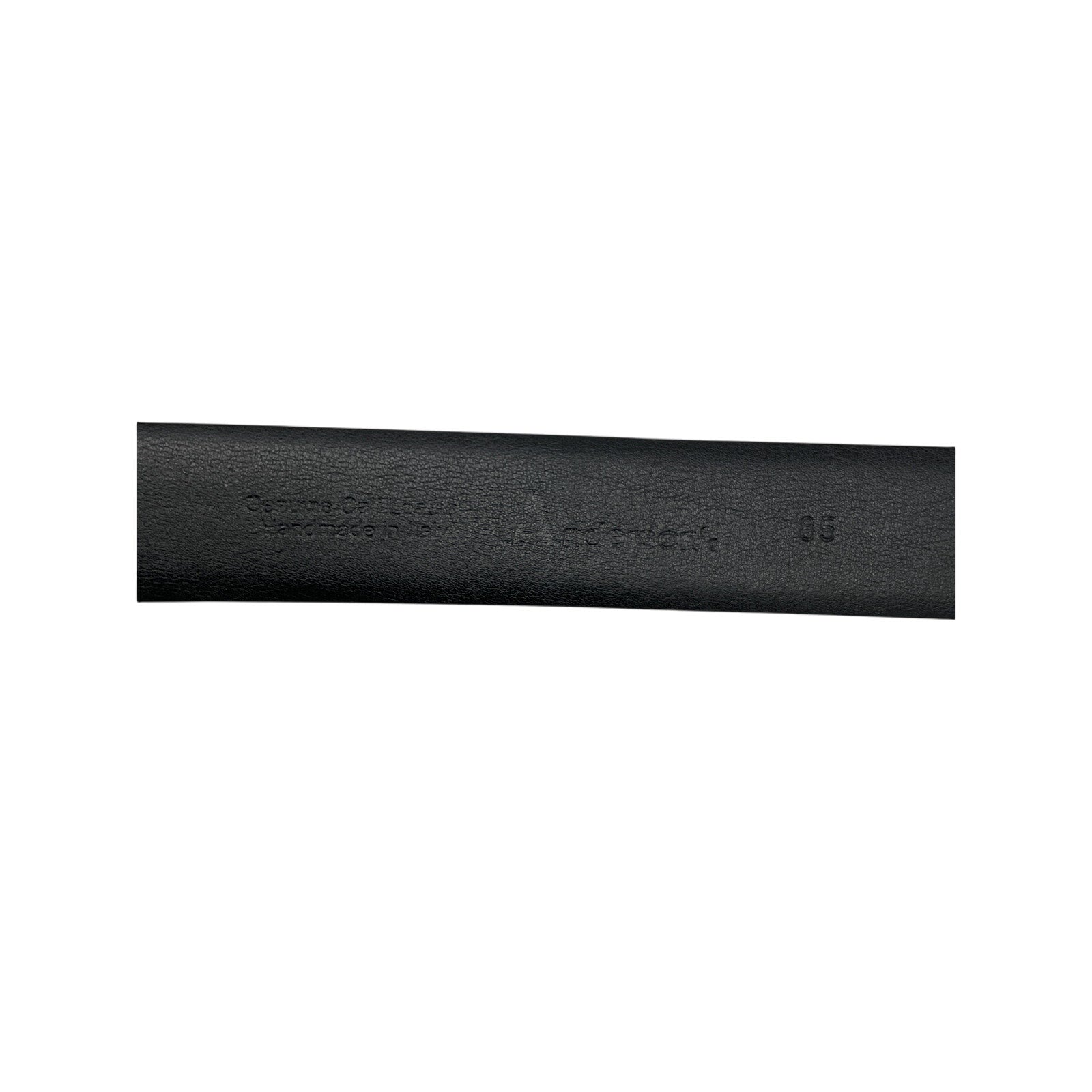 Anderson's Black Leather Croc-Effect Belt Size 85