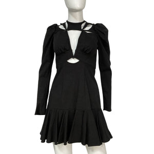 Acler Cutout Black Lapkus Mini Dress Size 2 NWT