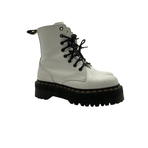 Dr. Martens 'Jadon' White Leather Boot Size Womens 6