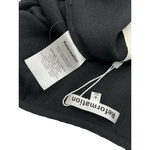 Reformation Sleeveless Black Betheny Dress Size 4