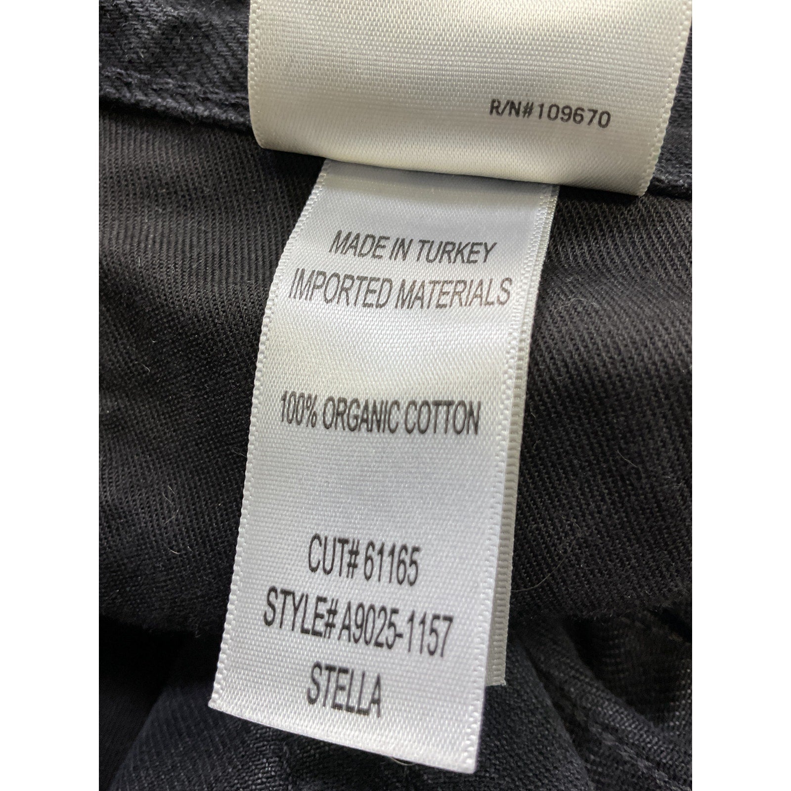Agolde High Rise Baggy Stella Black Cotton Shorts Size 31